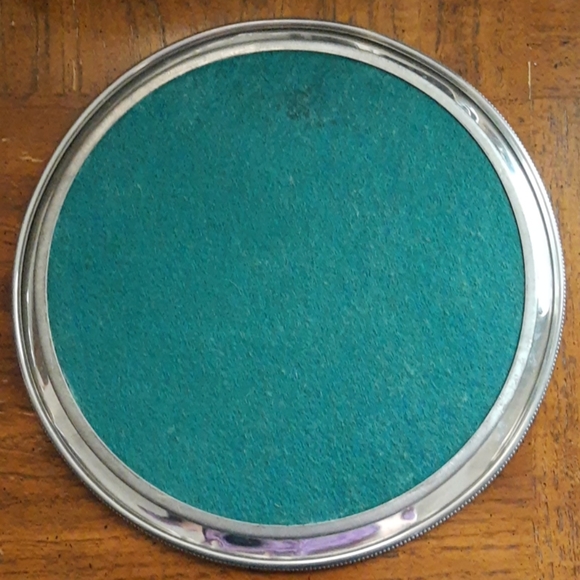 Silver Rimmed Plate With Horse Images Shabby Chic - Picture 5 of 8